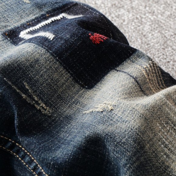 Fashion Men Jeans Slim Fit Ripped Jeans For Men - Picture 3 of 6